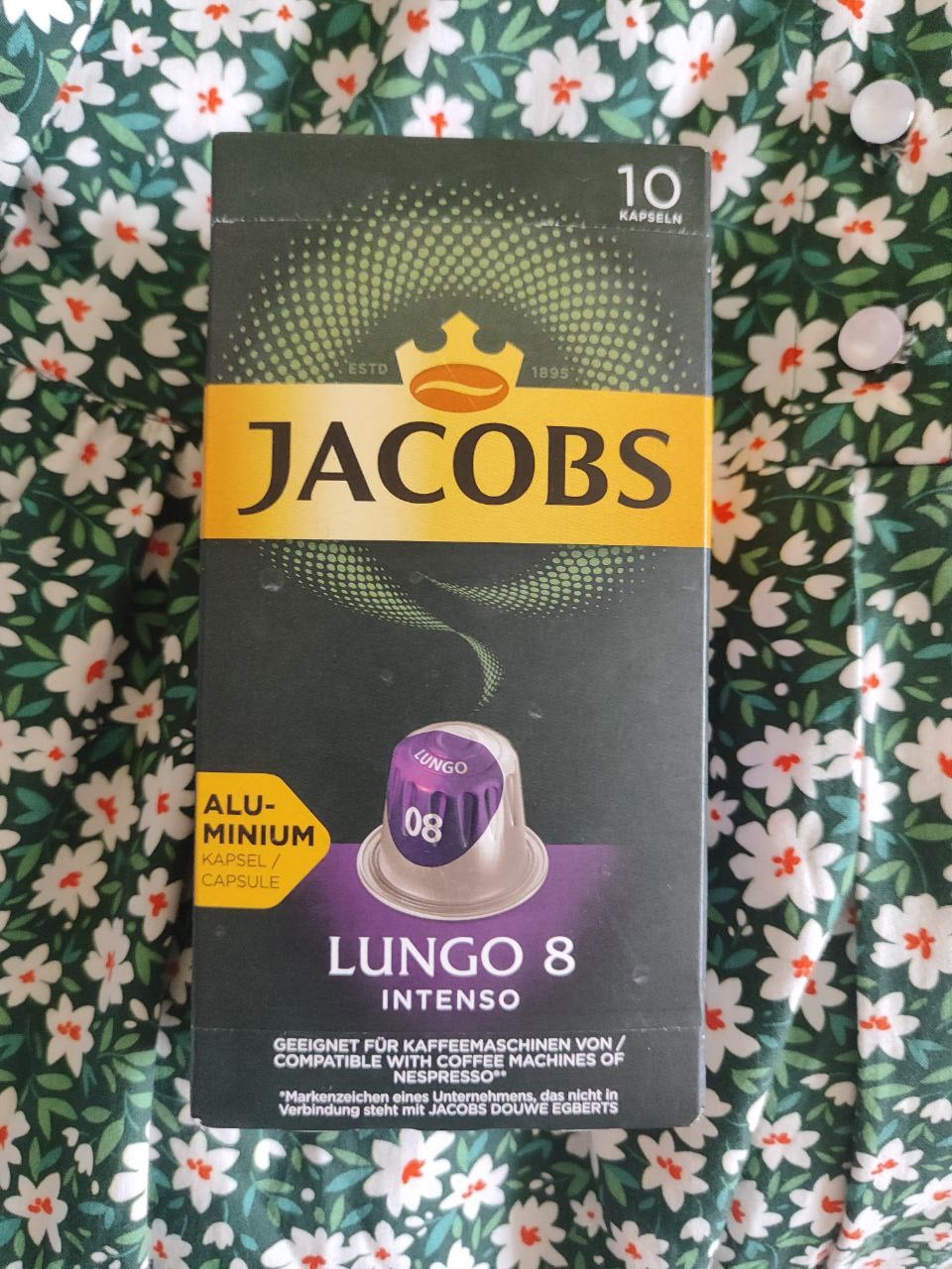 Капсулы Jacobs Lungo Intenso 8 - Крепость средняя, эффект бодрости есть
